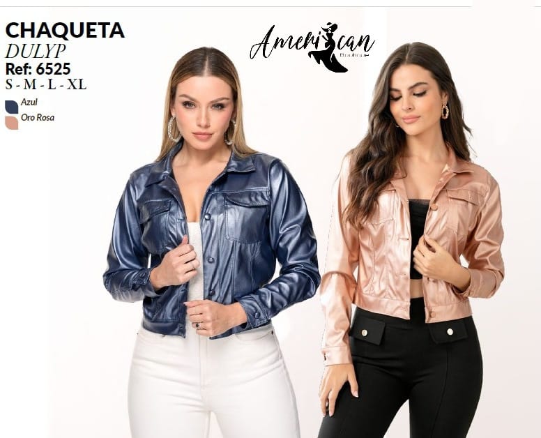 CHAQUETA DULYP ORO ROSA Y AZUL